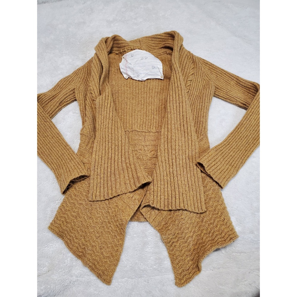 Anthropologie‎ Bird on a Wire Wool Knit Open Cardigan Medium Casual Preppy Boho